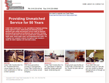 Tablet Screenshot of cedarfallsconstruction.com